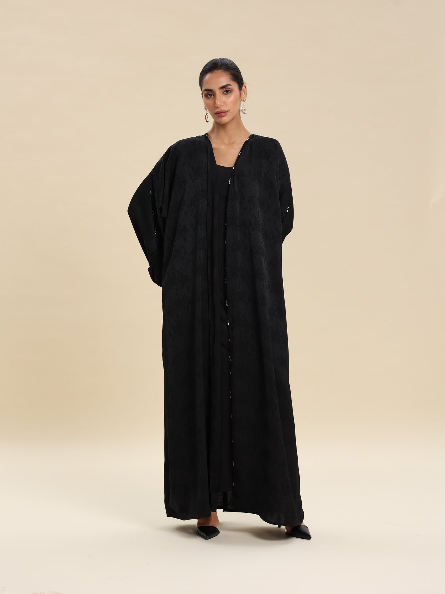 BLACK BROCKET ABAYA