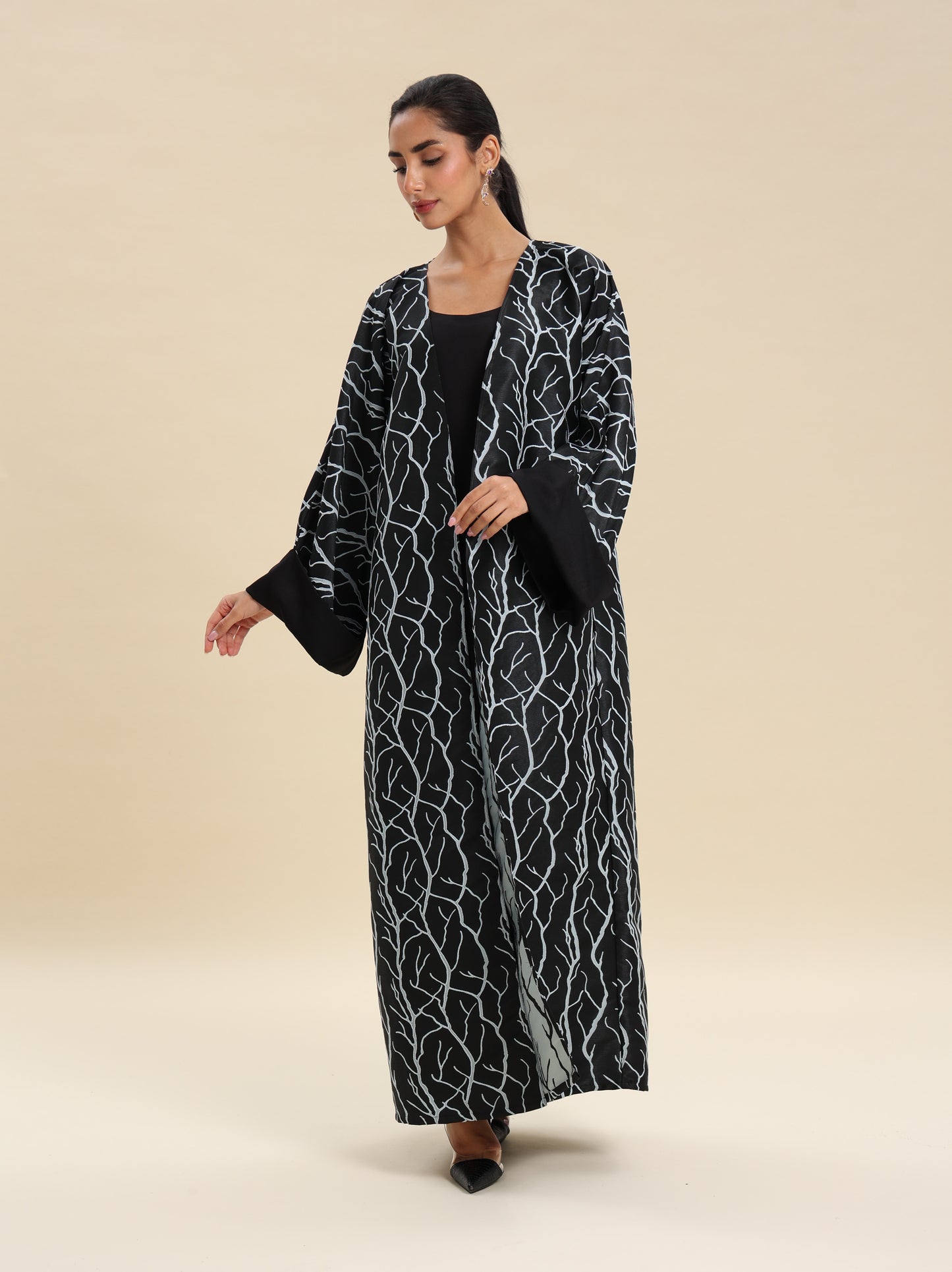 BROCKET BLUE BLACK ABAYA