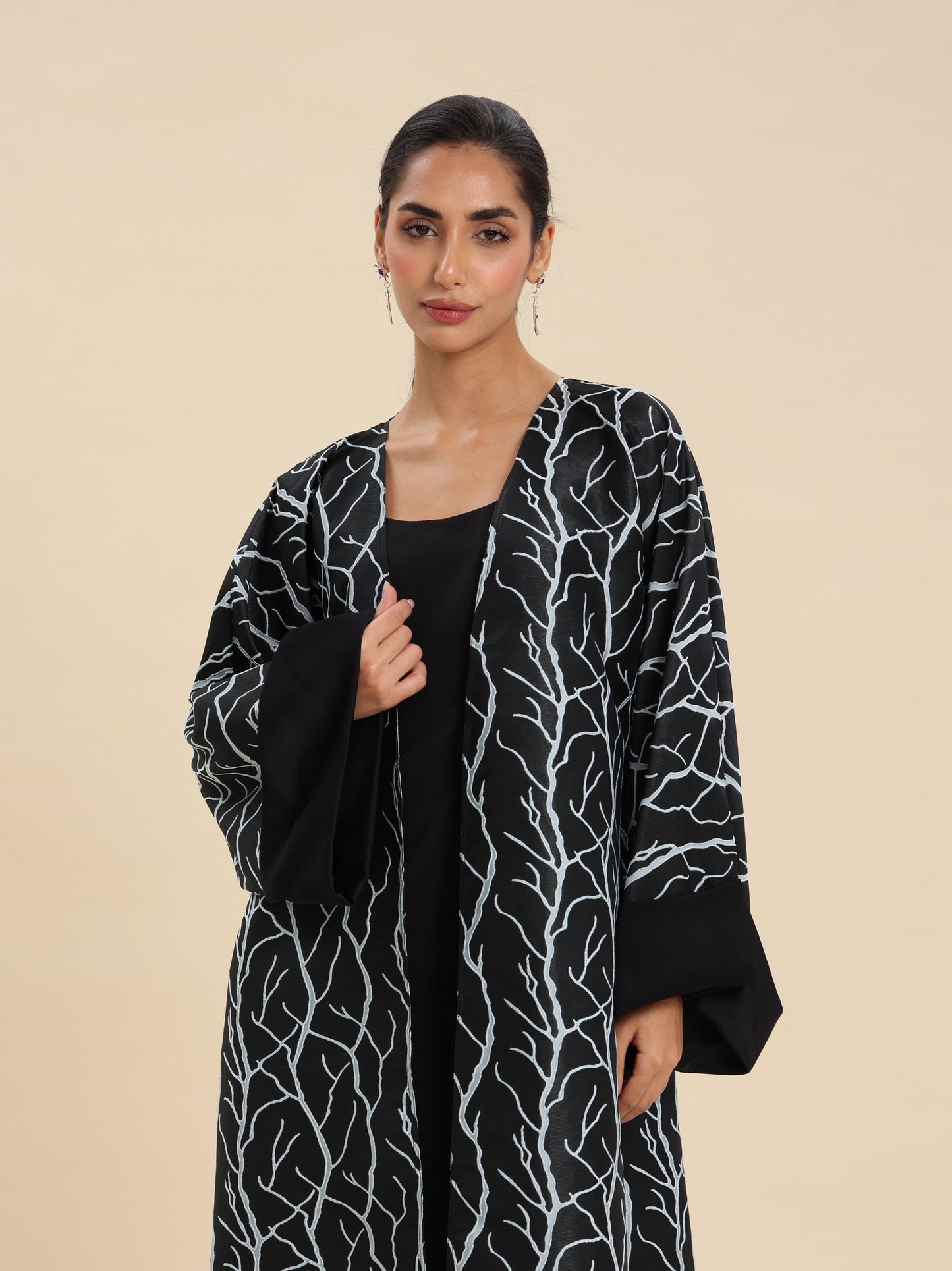 BROCKET BLUE BLACK ABAYA