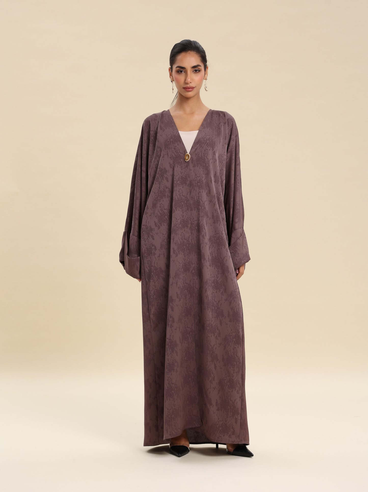 JAQUARD COFFE ABAYA
