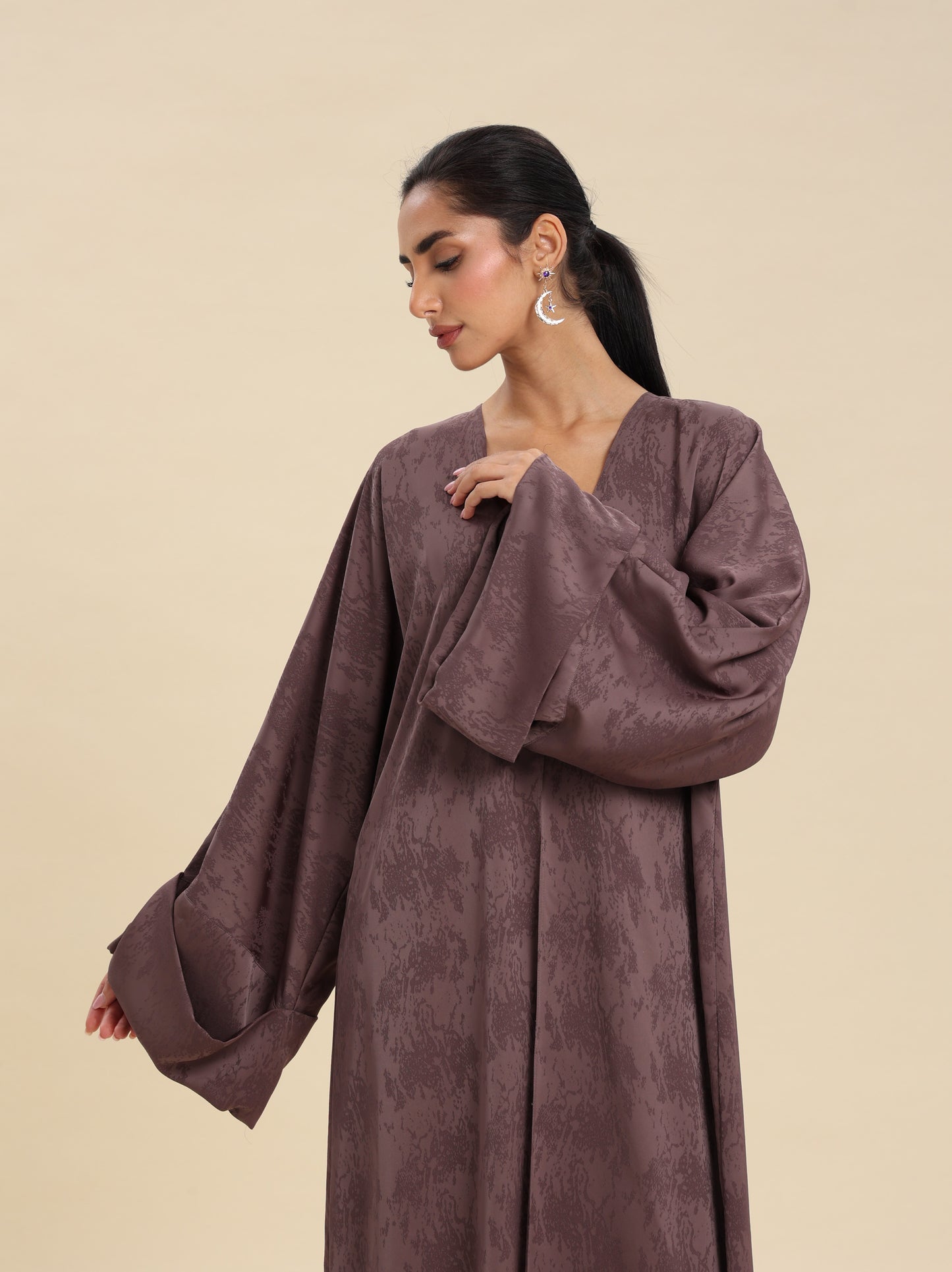 JAQUARD COFFE ABAYA