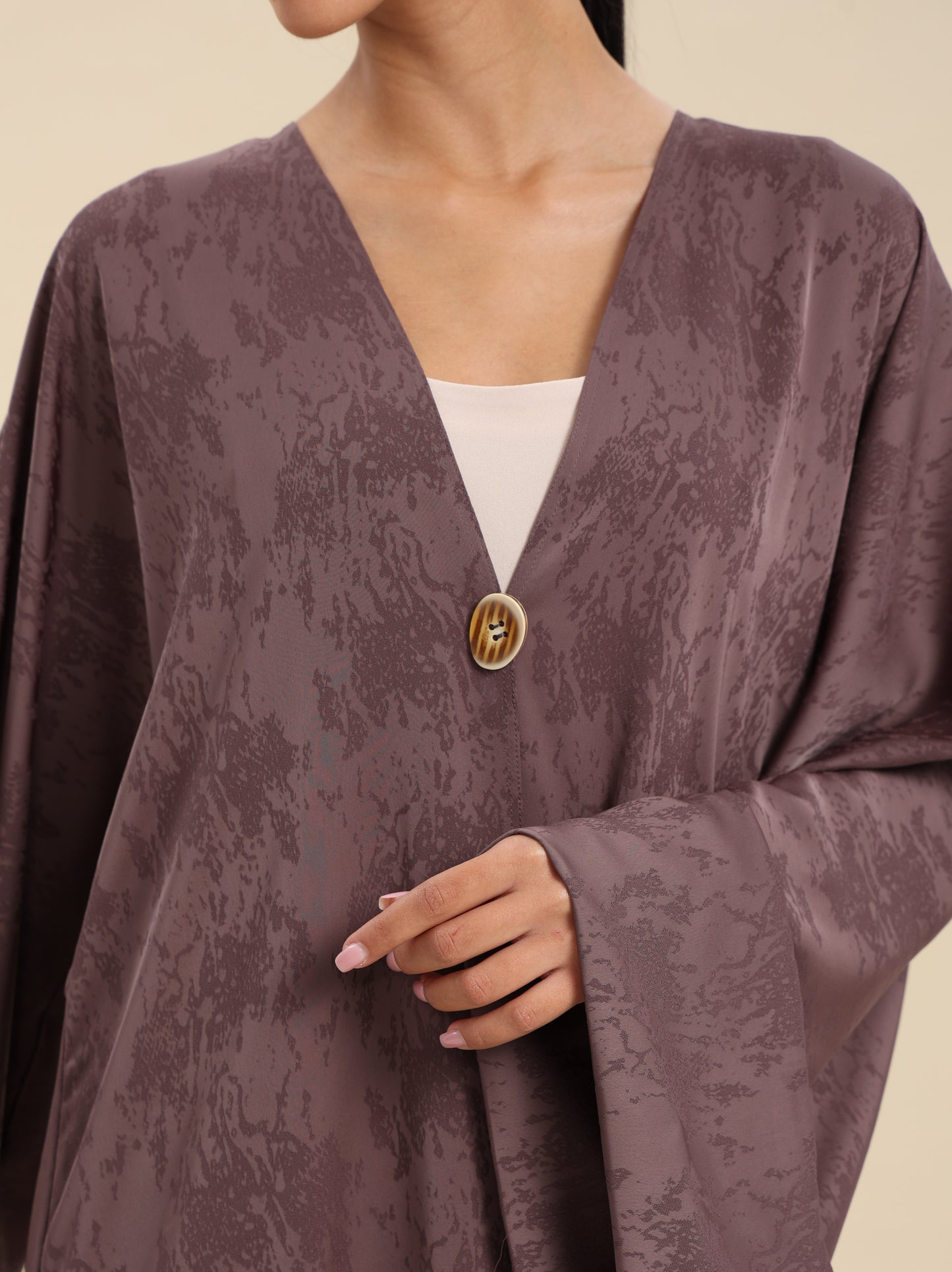JAQUARD COFFE ABAYA