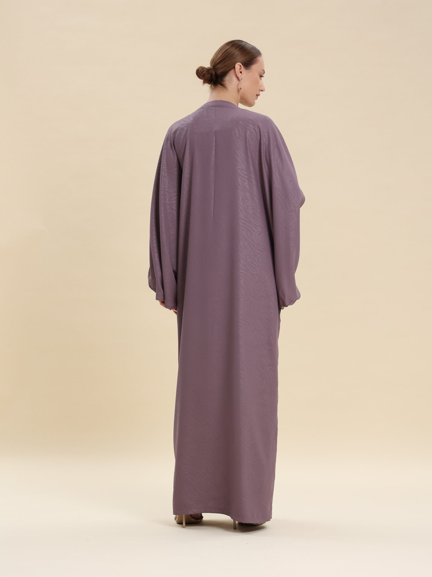 MAUVE JAQUARD ABAYA
