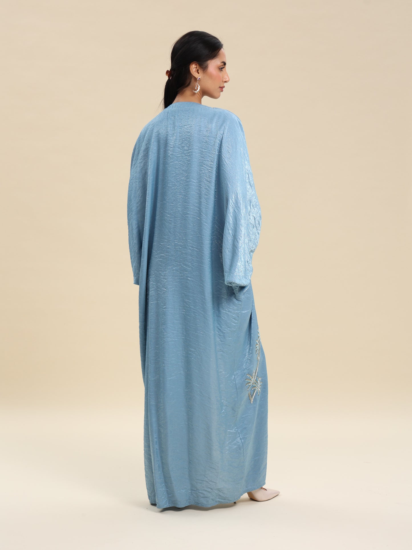 MIX COTTON DENIM BLUE BISHT