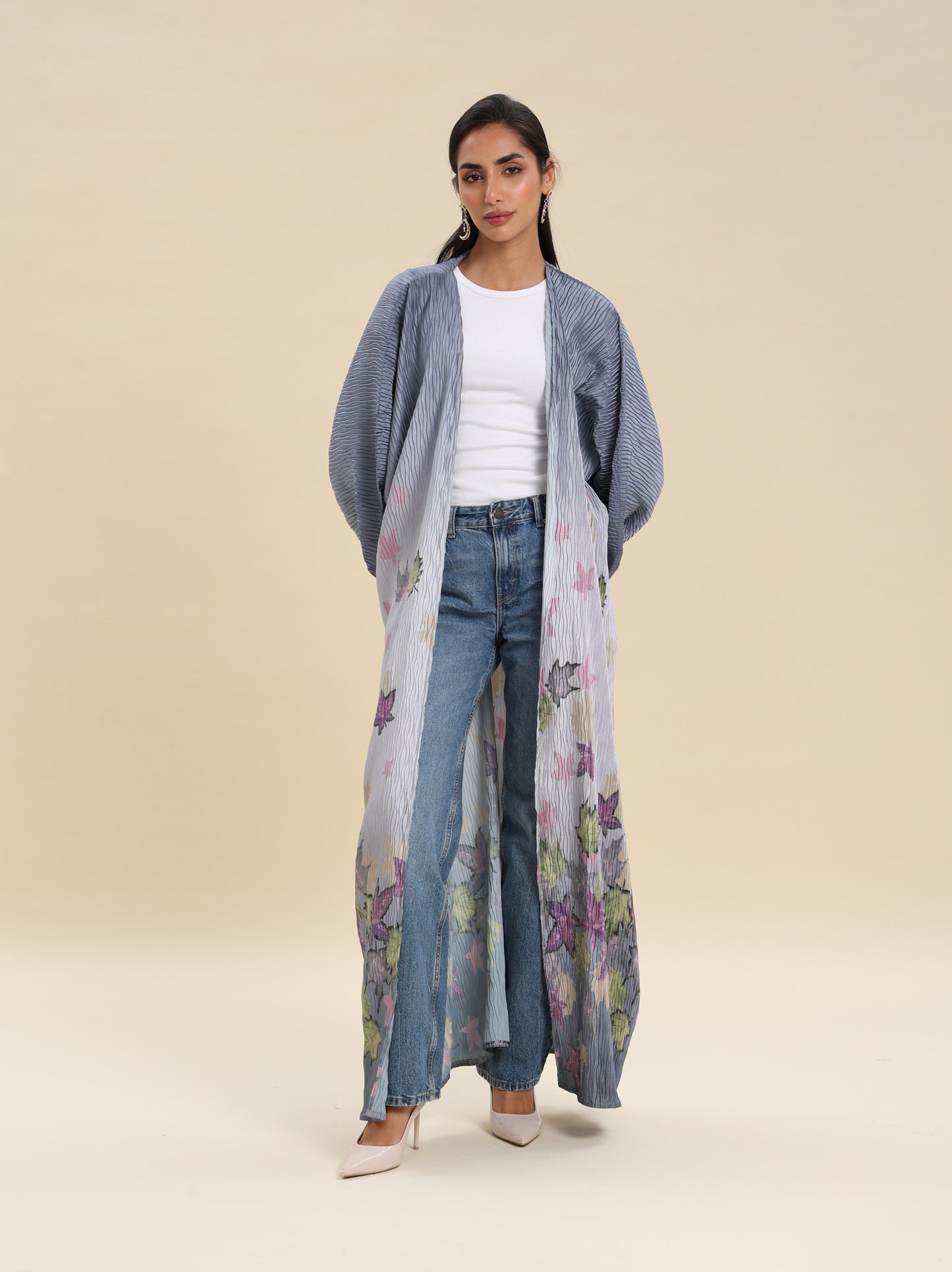 CREASE CREPE BISHT