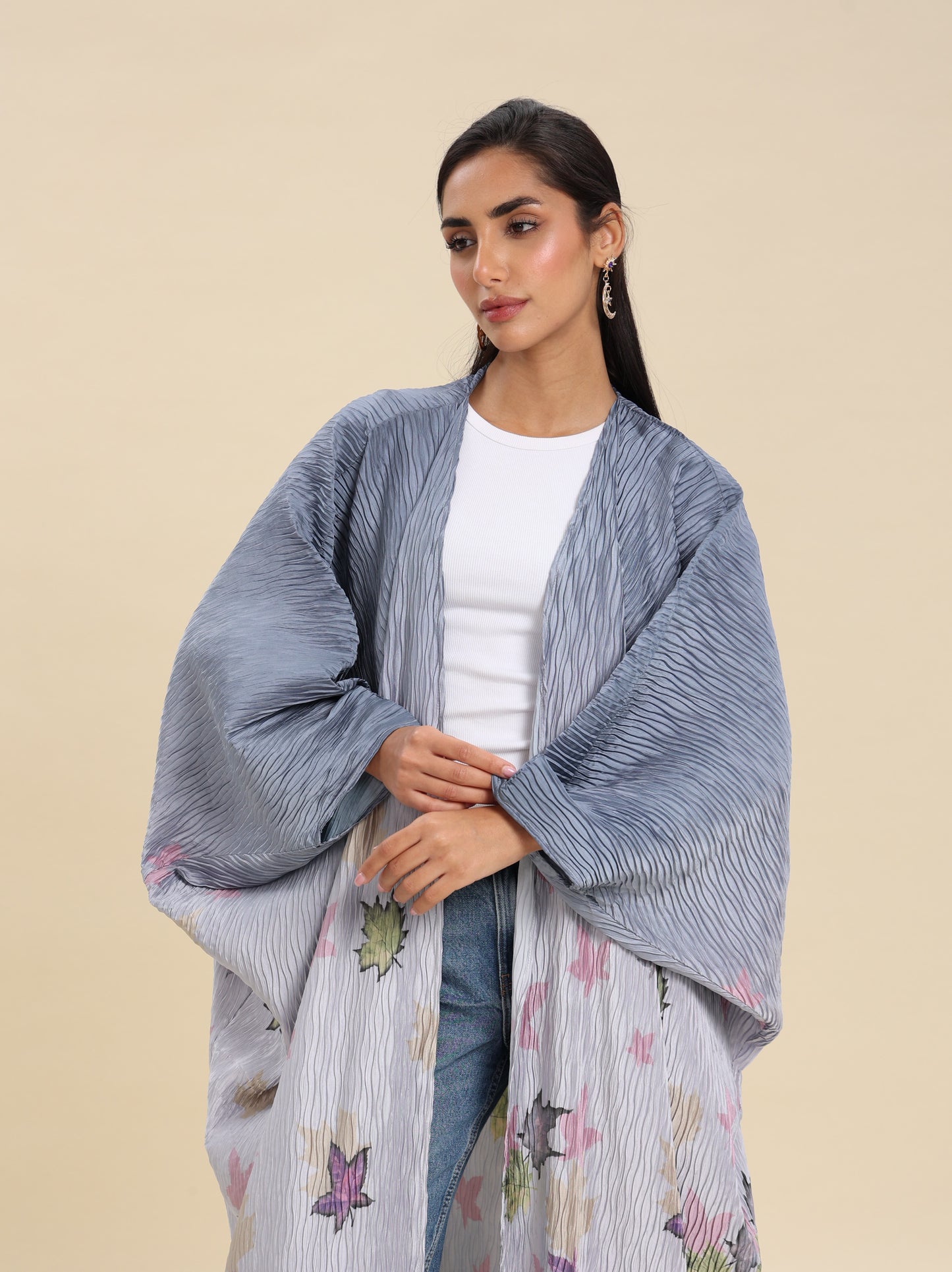 CREASE CREPE BISHT