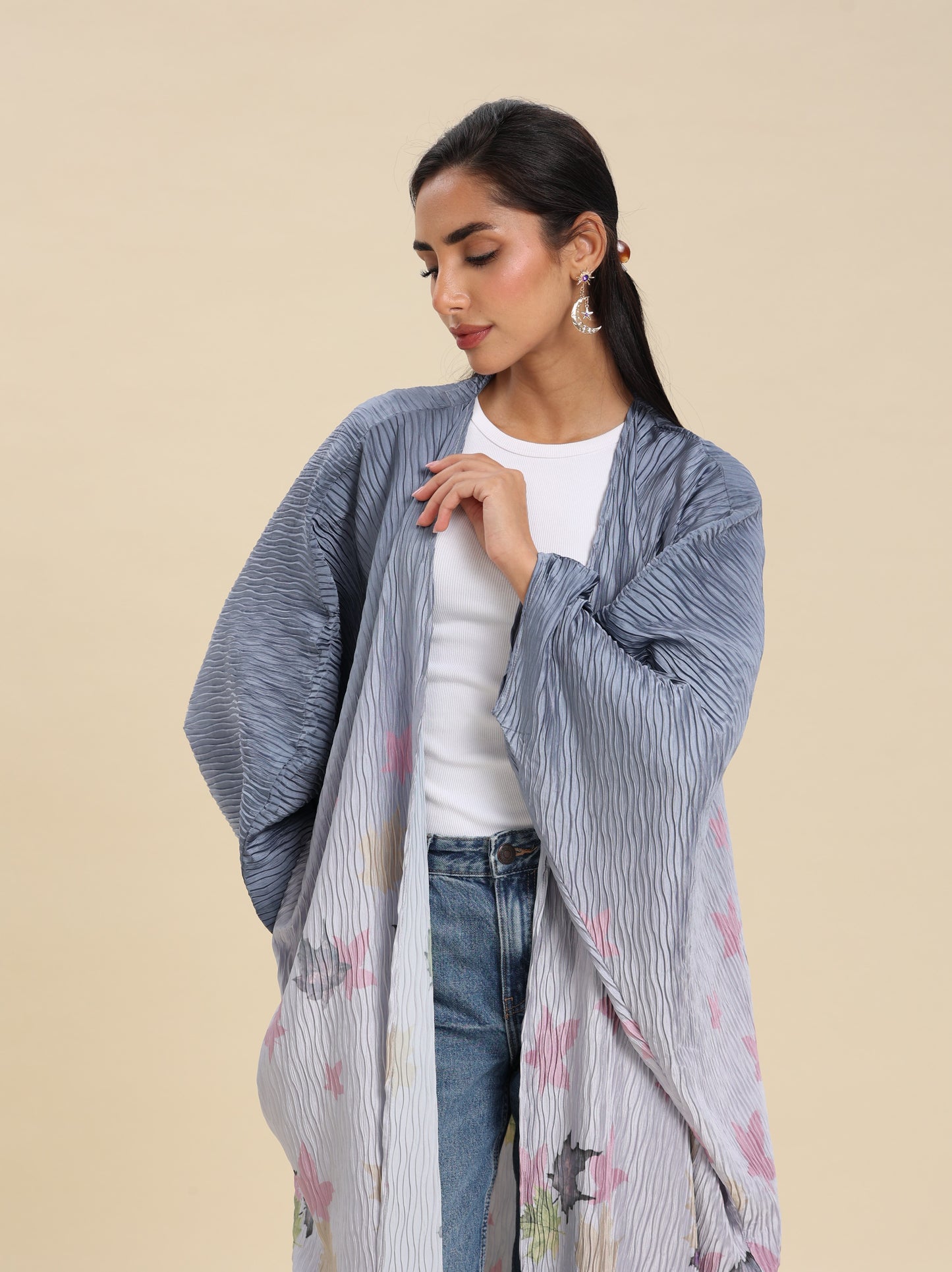 CREASE CREPE BISHT