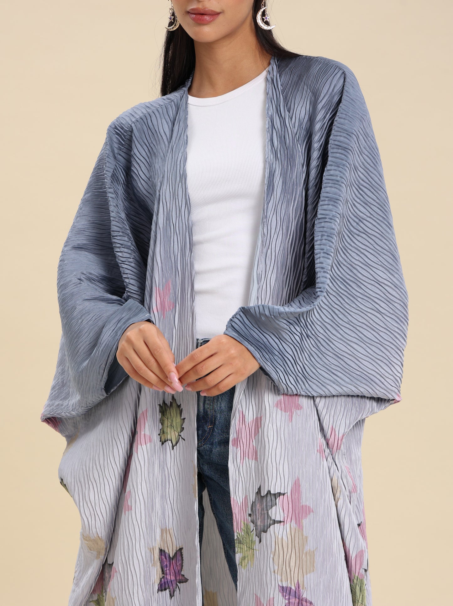 CREASE CREPE BISHT