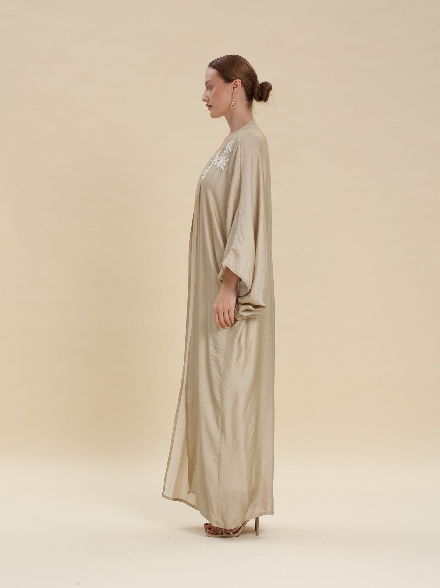 MIX COTTON BISHT GOLDEN BEIGE
