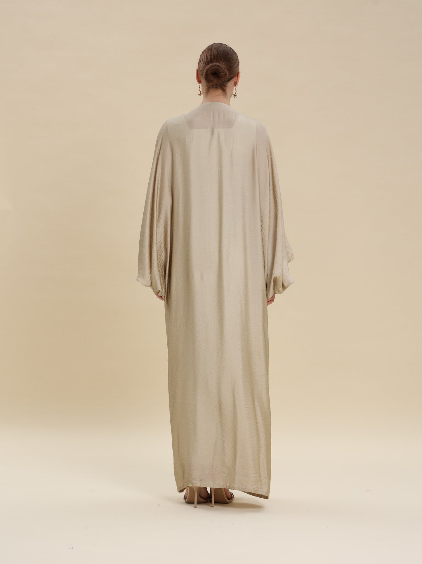 MIX COTTON BISHT GOLDEN BEIGE