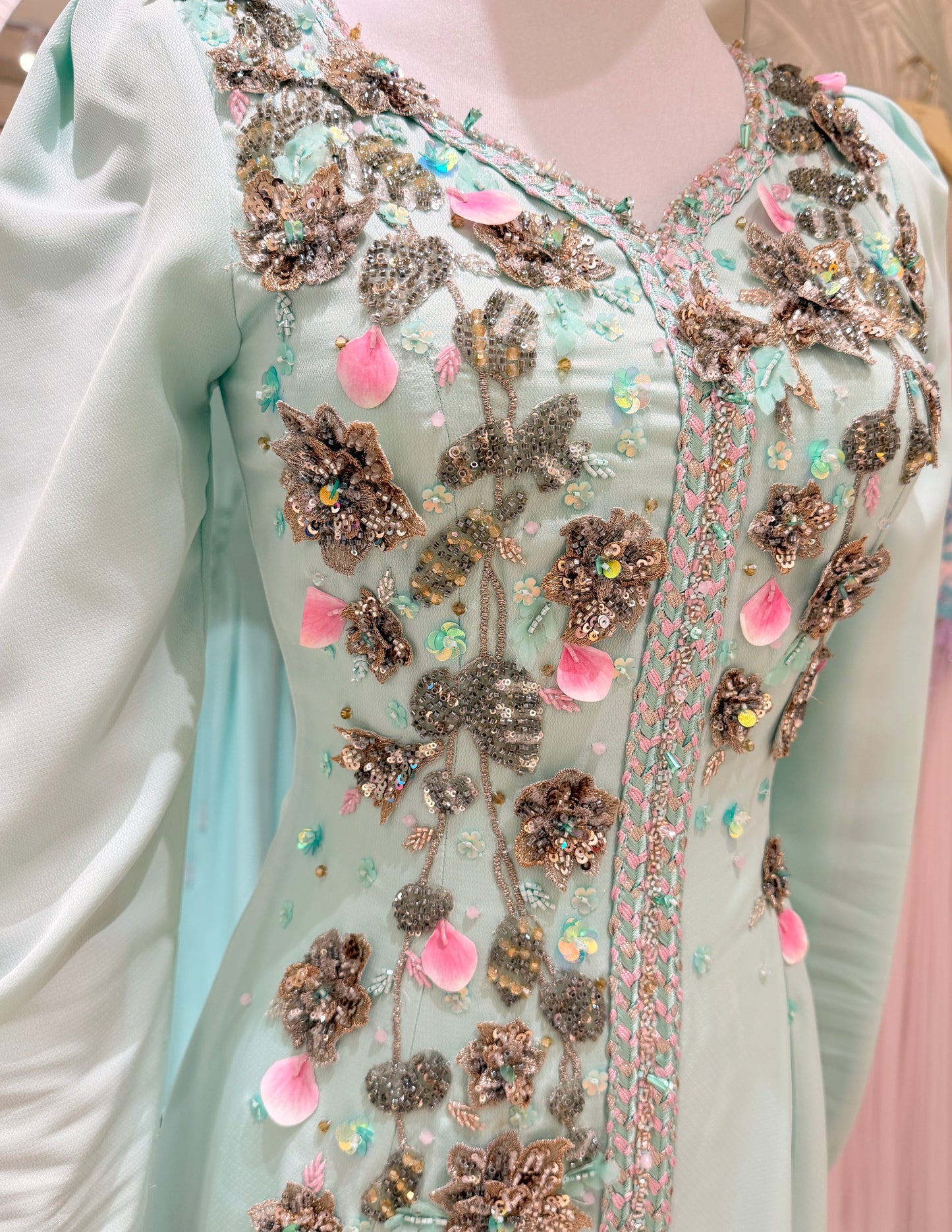 Mint Green Caftan