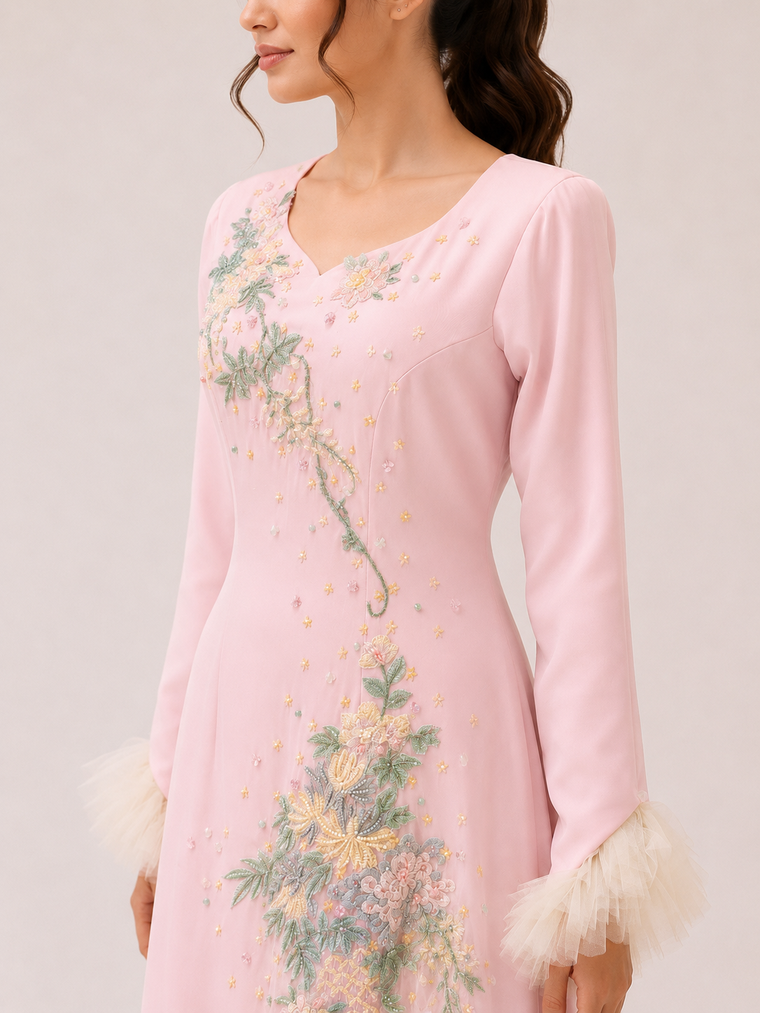 Pink Rich sp dress with yellow details