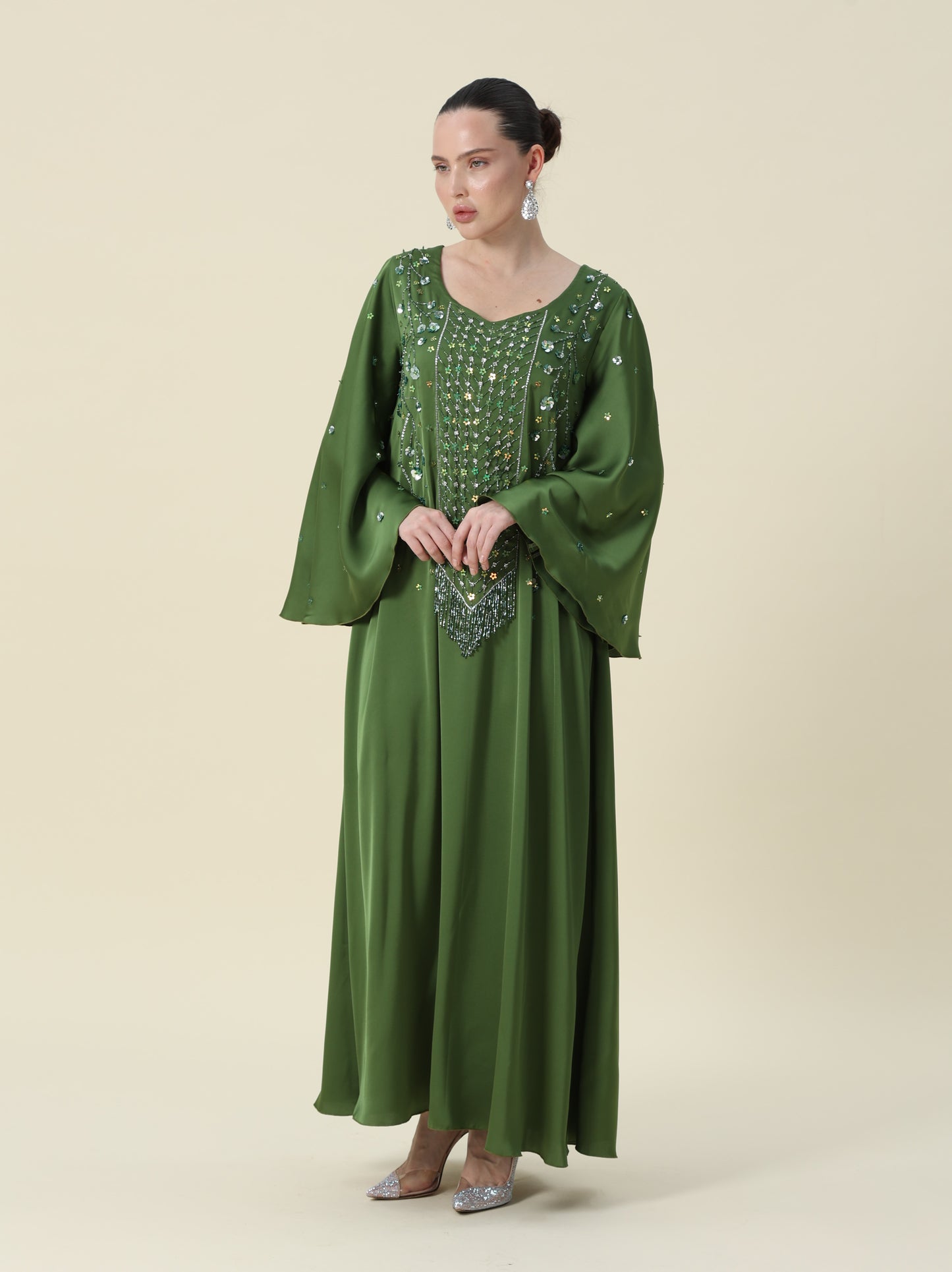Jallabeya olive green