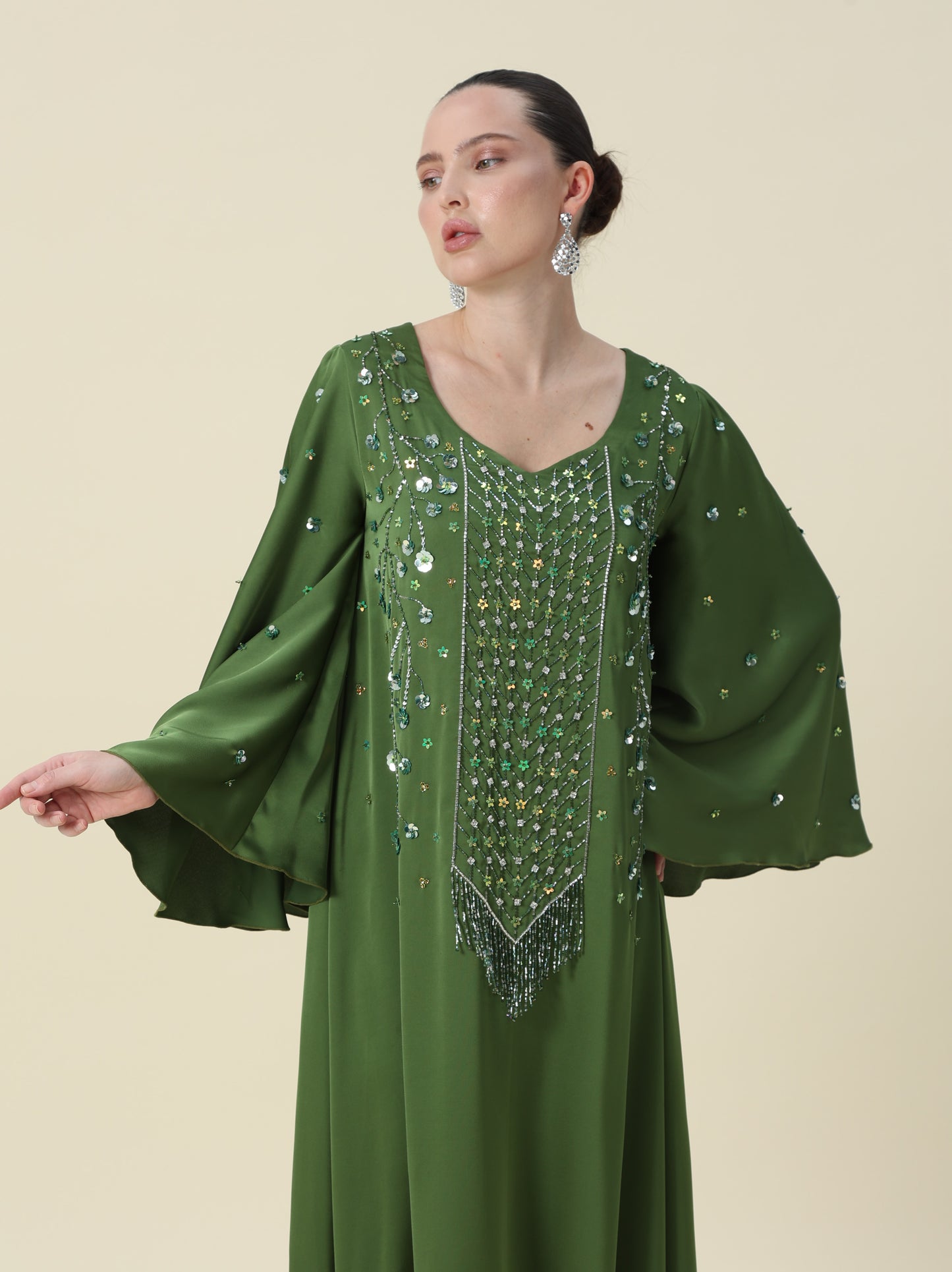 Jallabeya olive green