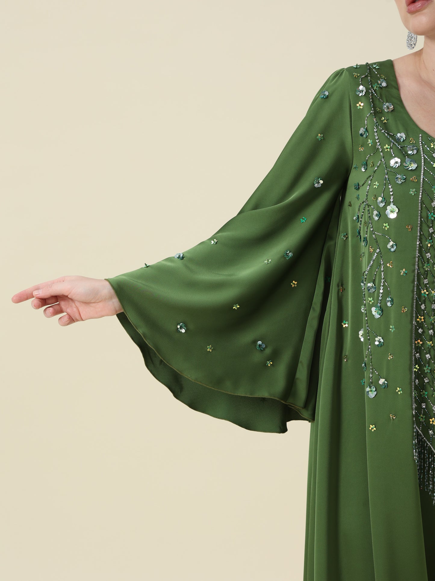 Jallabeya olive green