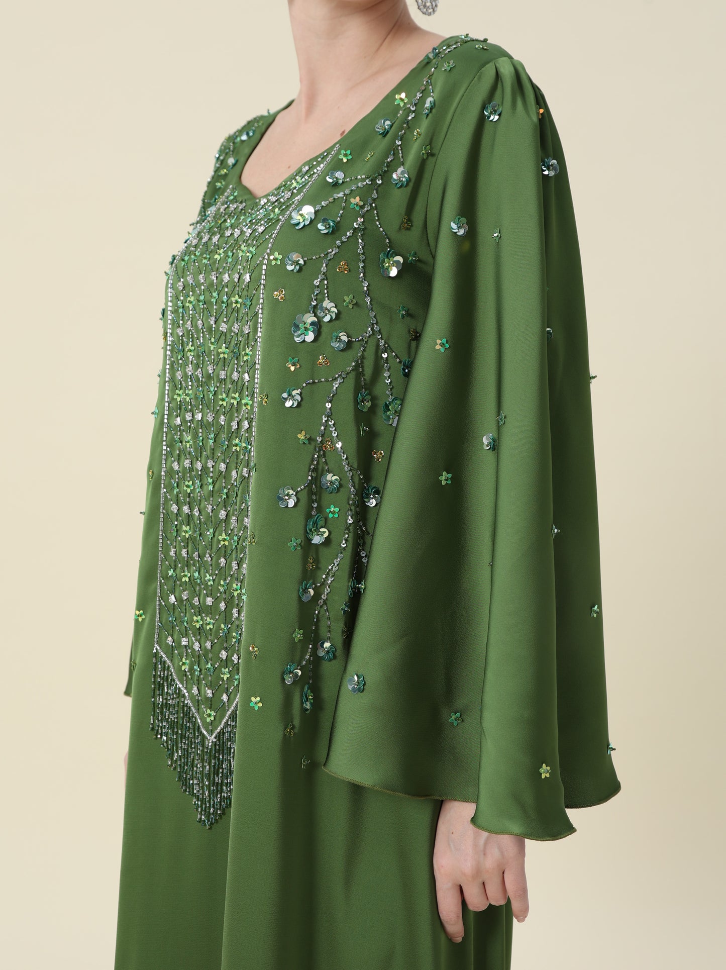 Jallabeya olive green