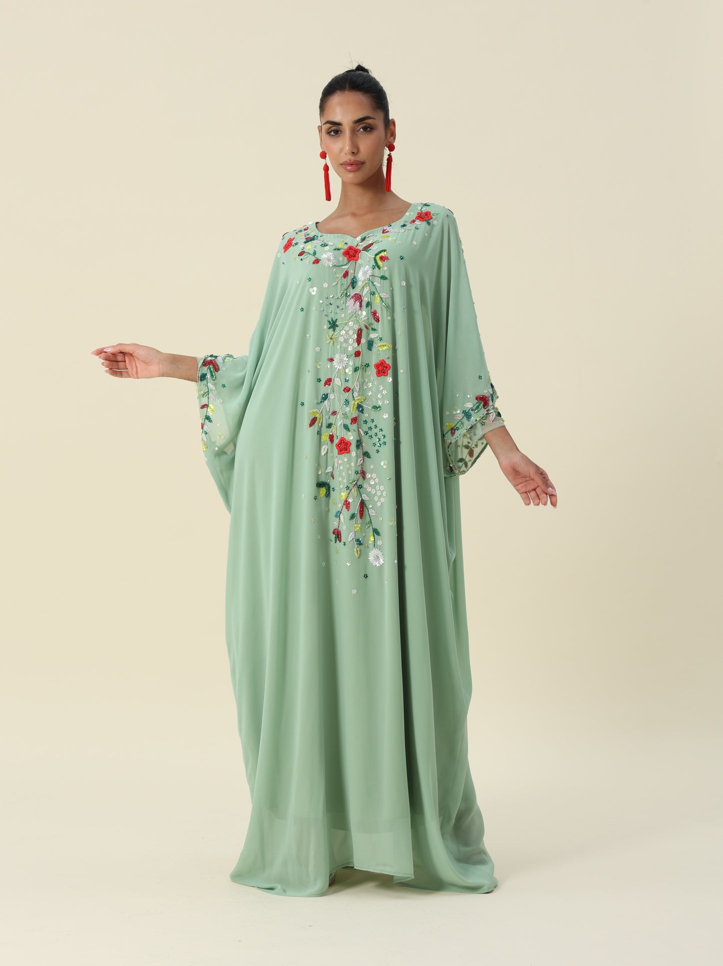 Chiffon Green Thob