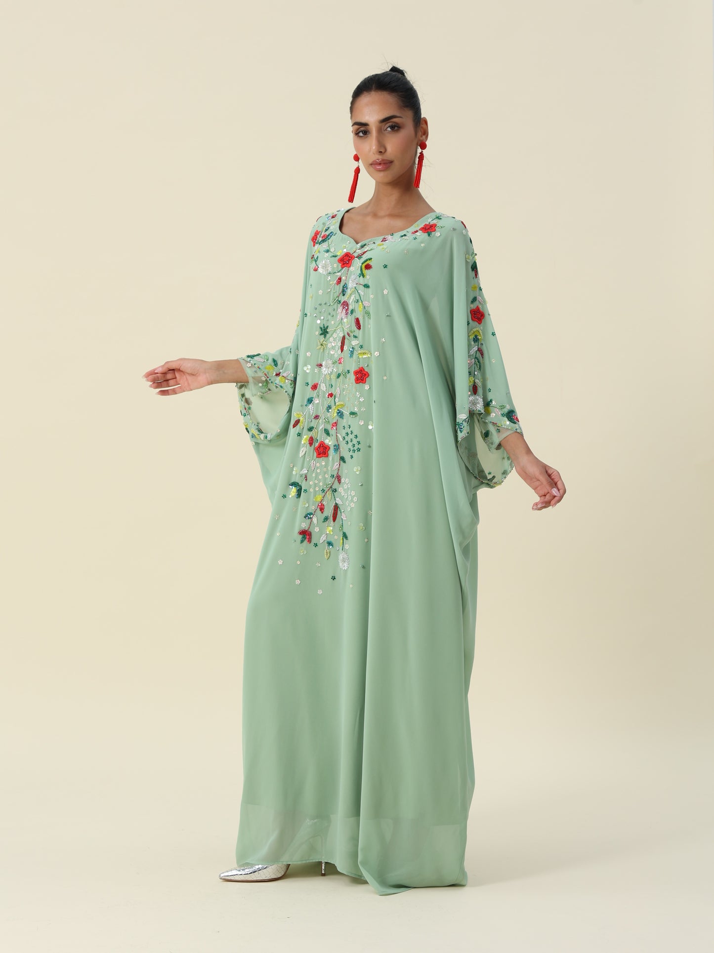 Chiffon Green Thob