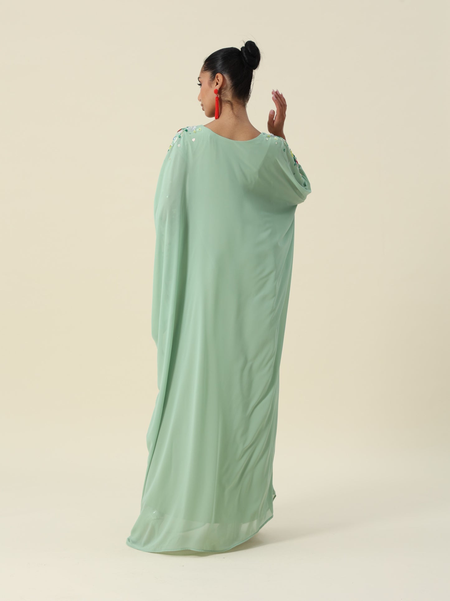 Chiffon Green Thob