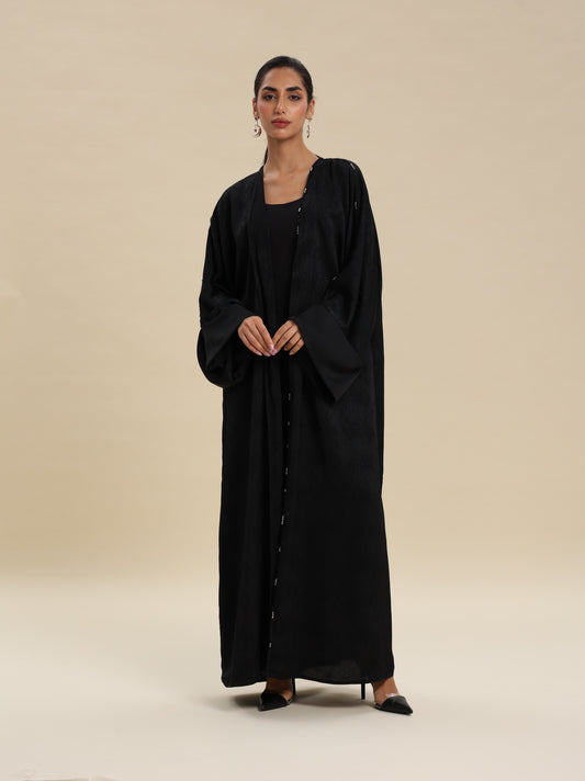 BLACK BROCKET ABAYA