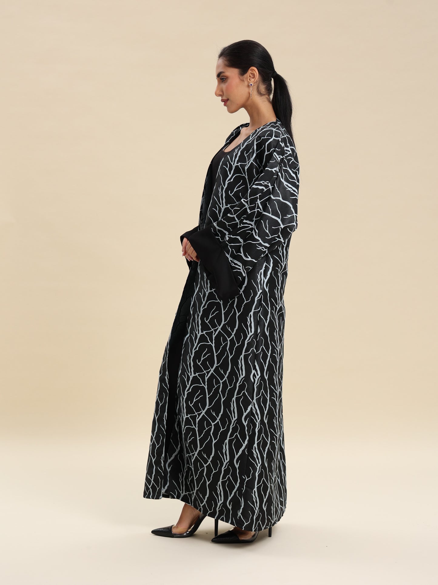 BROCKET BLUE BLACK ABAYA