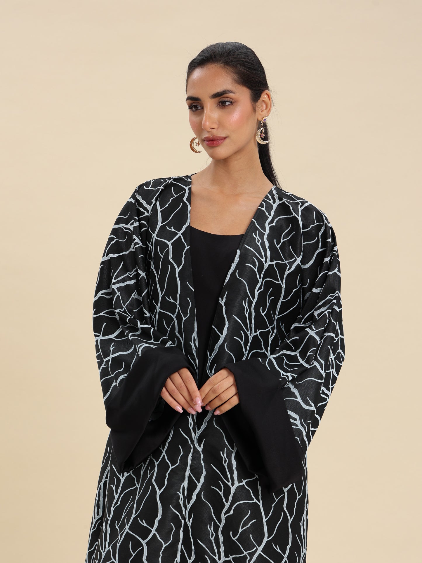 BROCKET BLUE BLACK ABAYA