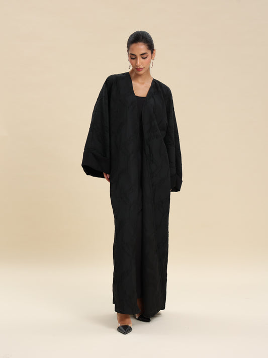 BLACK BROCKET ABAYA