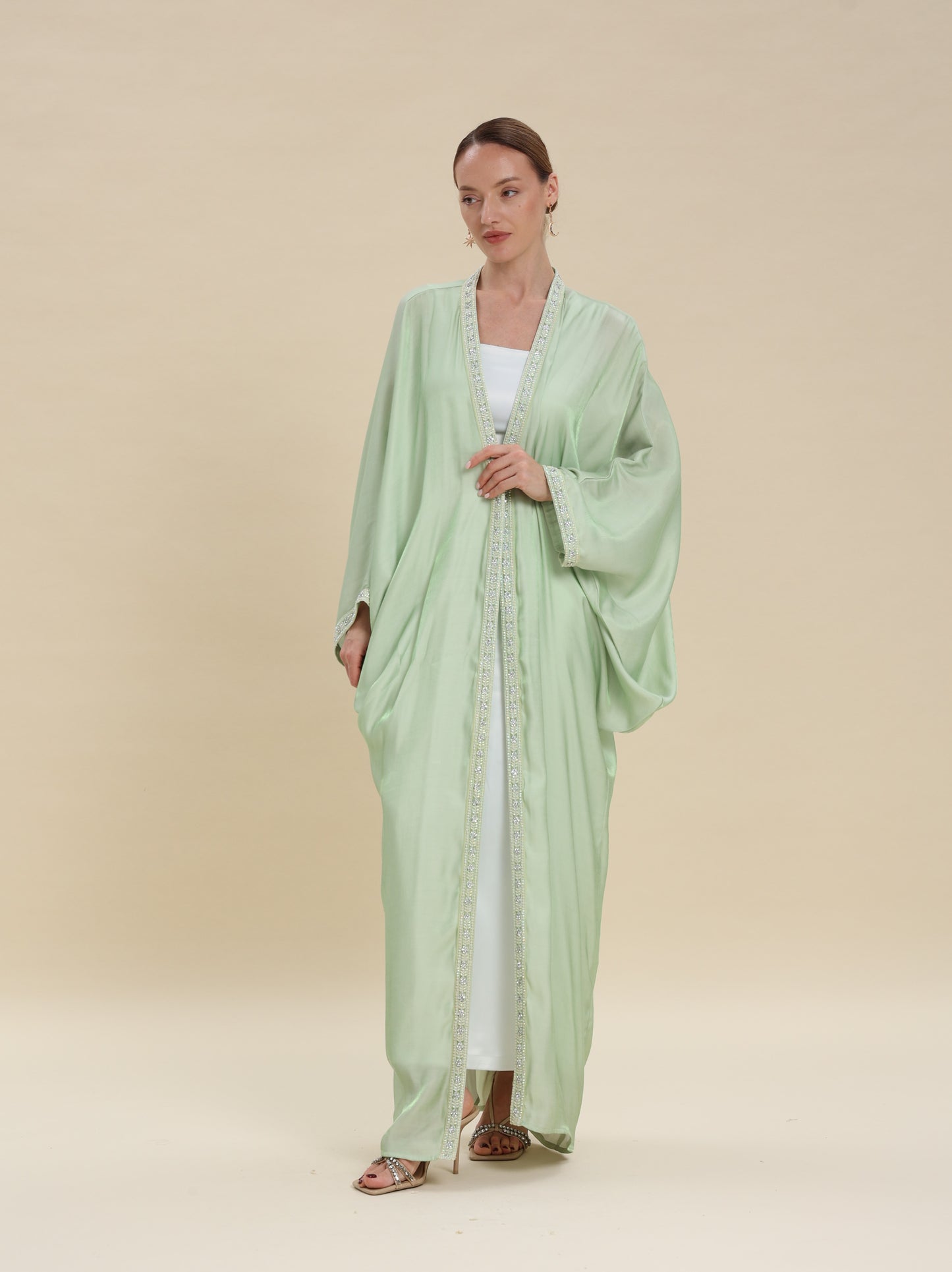 BISHT PISTACHION GREEN MIX COTTON