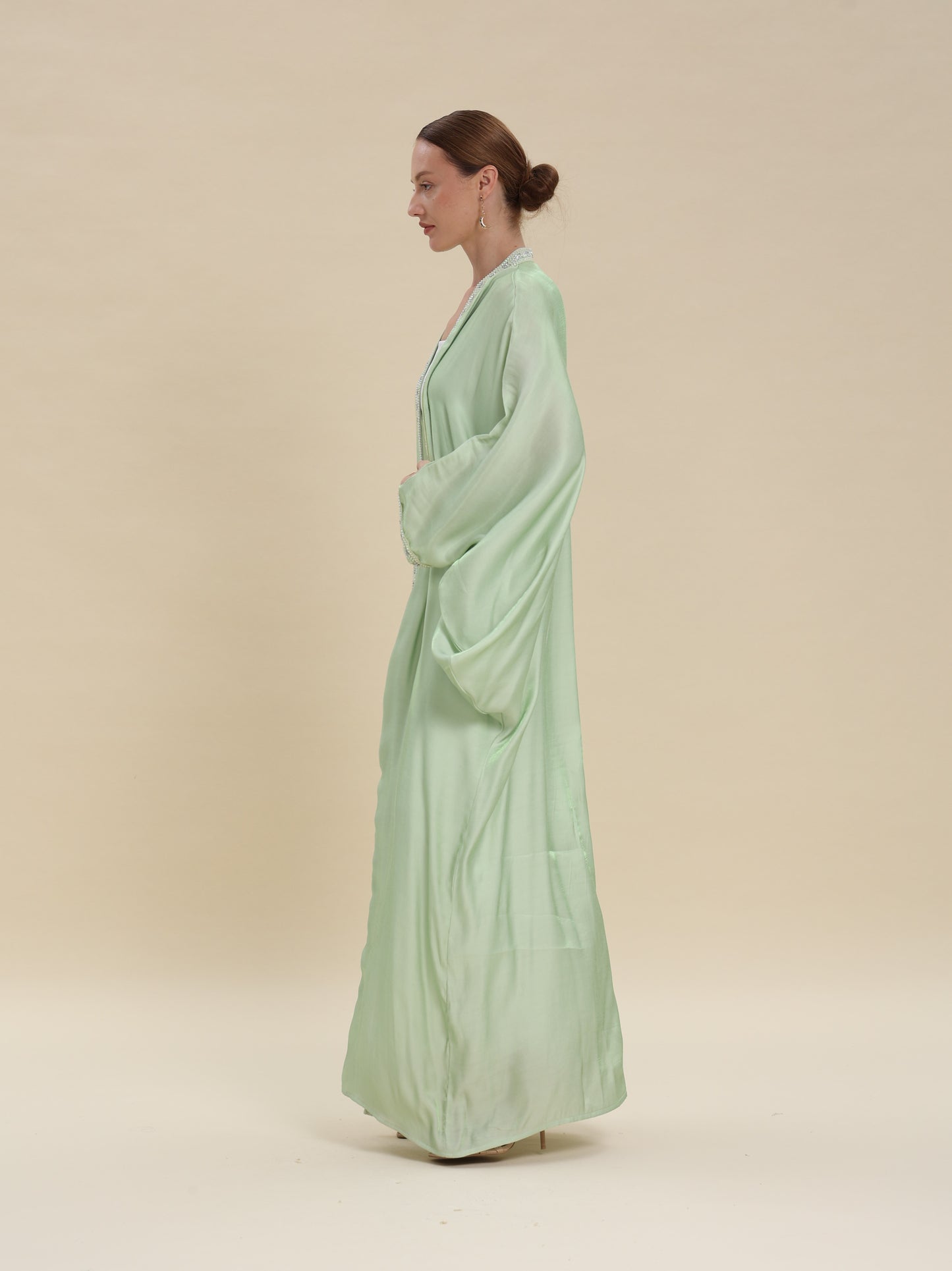 BISHT PISTACHION GREEN MIX COTTON