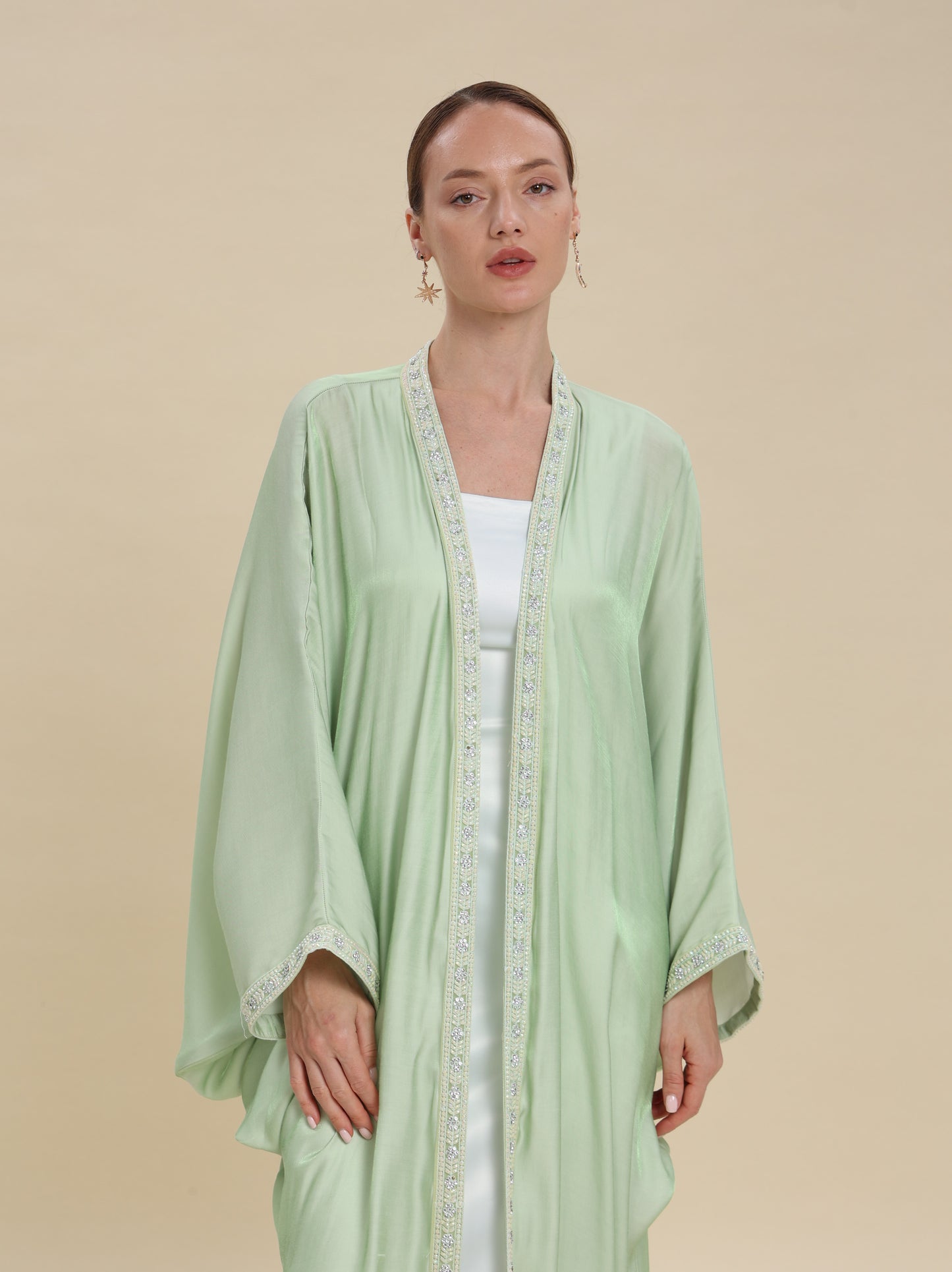 BISHT PISTACHION GREEN MIX COTTON