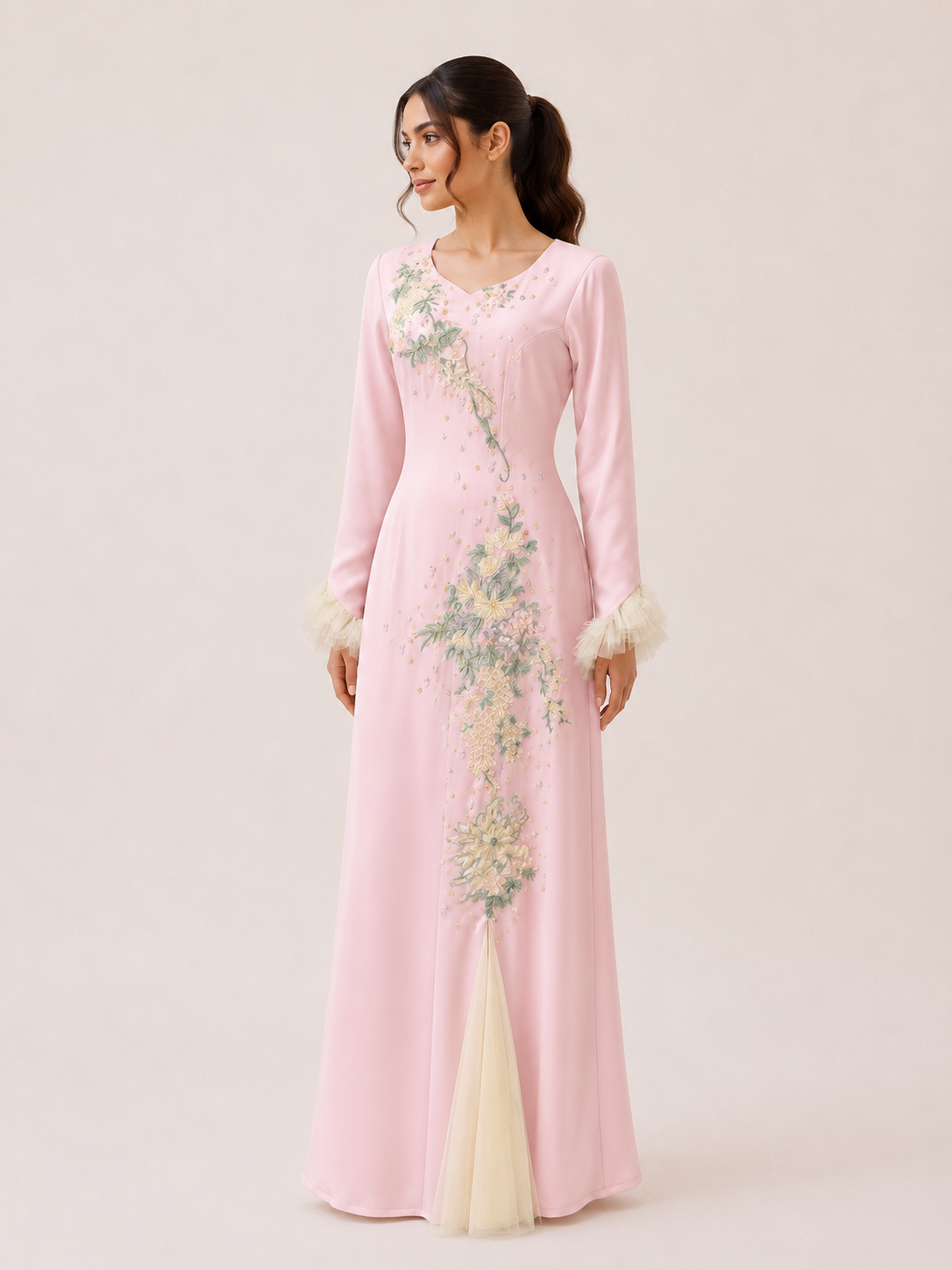 Pink Rich sp dress with yellow details