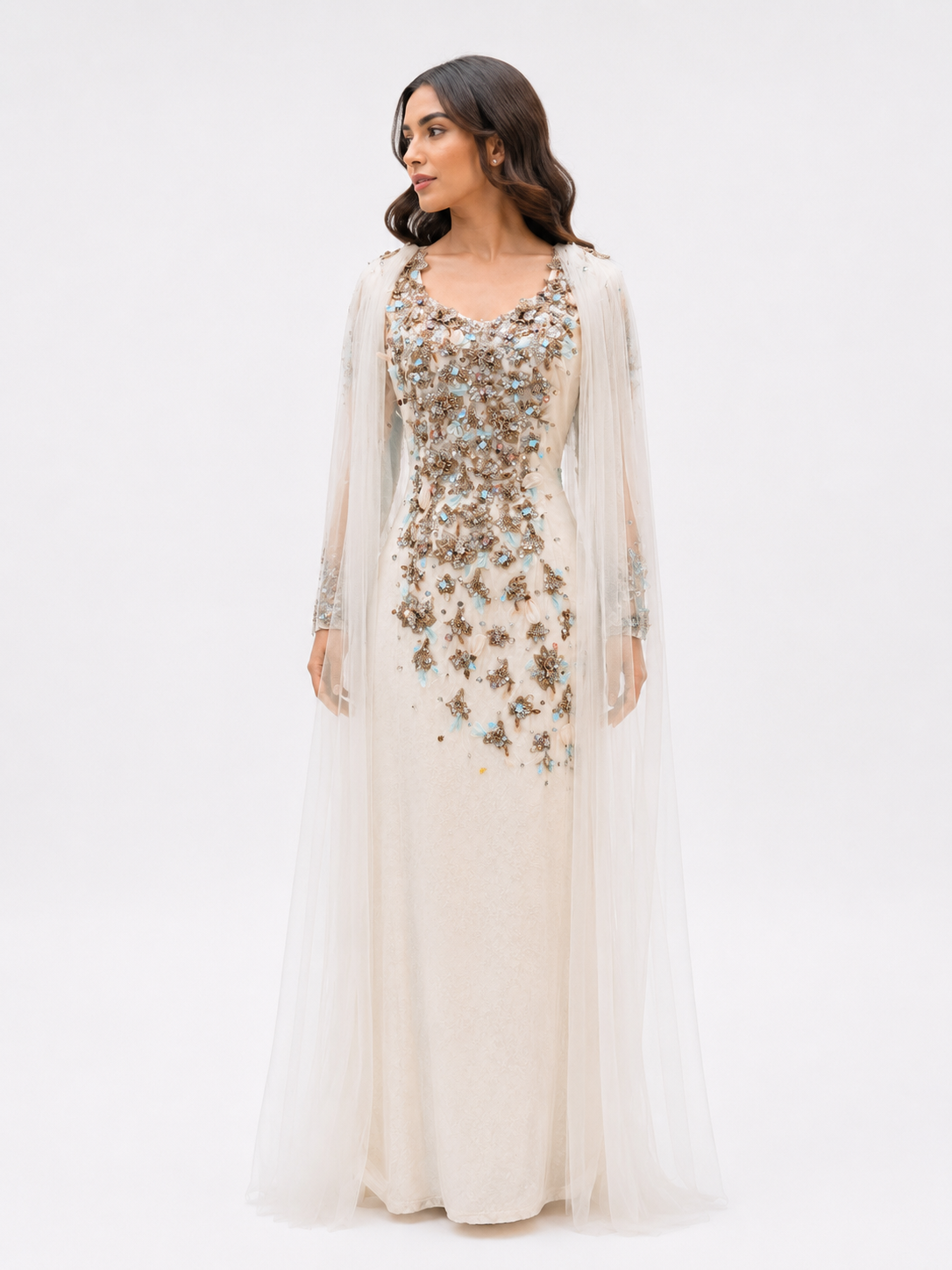 Jacquard Cotton floral dress