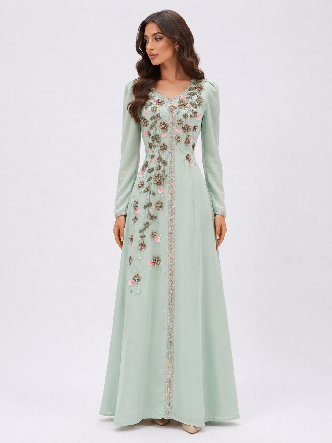 Mint Green Caftan