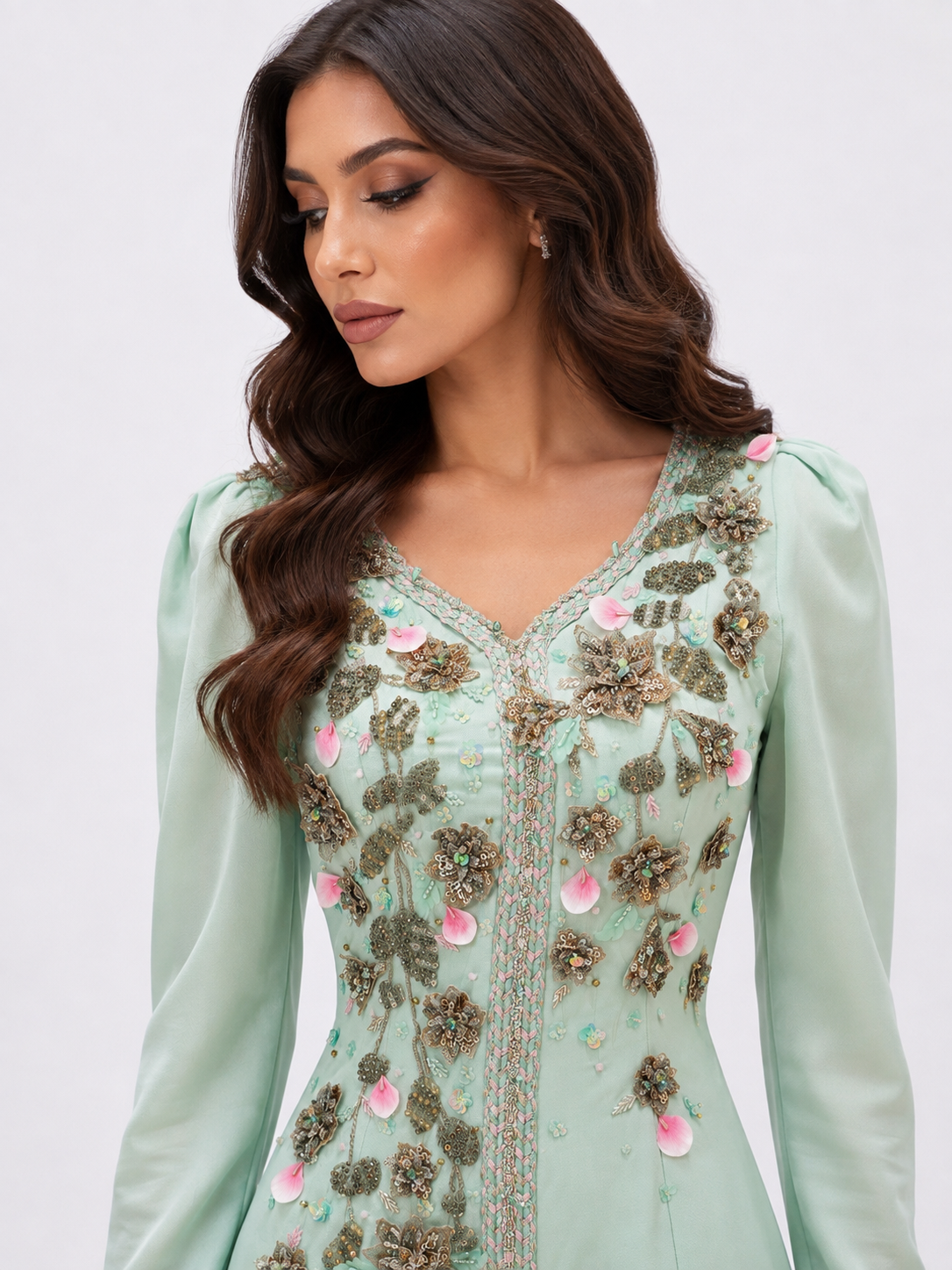 Mint Green Caftan