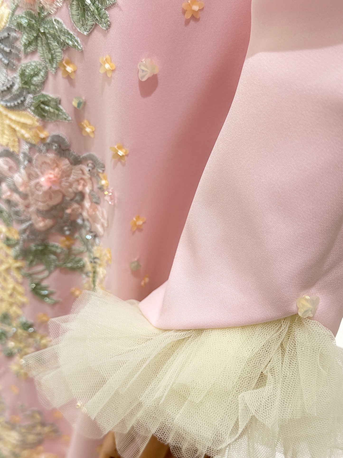 Pink Rich sp dress with yellow details